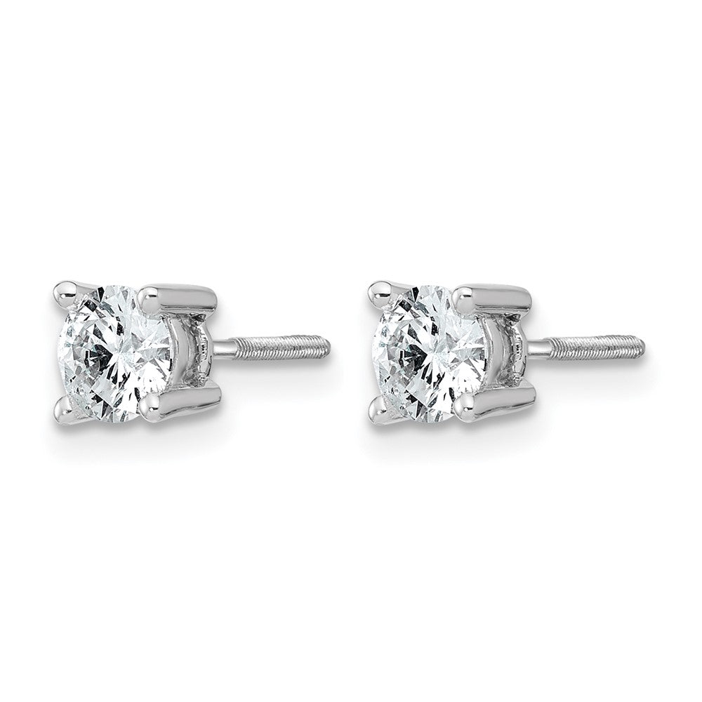 14kw 3/4ct Cert Lab Grown Dia VS+ F+ Comp Screwback Heavyweight Earrings