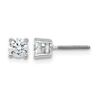 14kw 3/4ct Cert Lab Grown Dia VS+ F+ Comp Screwback Heavyweight Earrings
