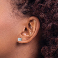 14kw 1ct Lab Grown Diamond VS+ F+ Comp Screwback Heavyweight Earrings