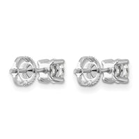 14kw 1ct Lab Grown Diamond VS+ F+ Comp Screwback Heavyweight Earrings