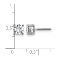 14kw 1ct Lab Grown Dia VS/SI+ G+ Comp Screwback Heavyweight Earrings