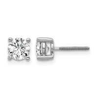 14kw 1ct Lab Grown Dia VS/SI+ G+ Comp Screwback Heavyweight Earrings