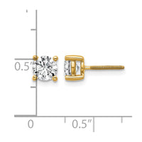14ky 1ct Lab Grown Diamond VS/SI+ G+ Comp Screwback Hvywt Earrings