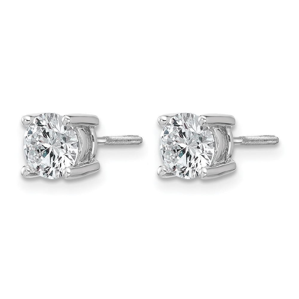 14kw 1 1/2ct Cert Lab Grown Dia VS+ F+ Comp Screwback Hvywght Earrings