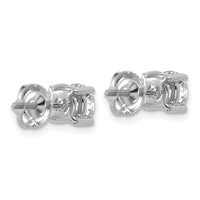 14kw 1 1/2ct Cert Lab Grown Dia VS/SI+ G+ Comp Scrwbck Hvywght Earrings