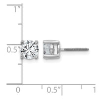 14kw 1 1/2ct Cert Lab Grown Dia VS/SI+ G+ Comp Scrwbck Hvywght Earrings