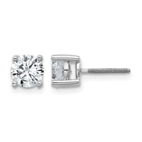 14kw 1 1/2ct Cert Lab Grown Dia VS/SI+ G+ Comp Scrwbck Hvywght Earrings