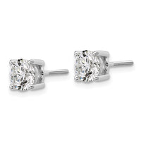 18kw 2ct Cert Lab Grown Diamond VS+ F+ Round Comp Screwback Earrings