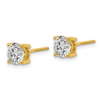 18ky 4ct Lab Grown Diamond VS+ F+ Round Complete Screwback Earrings