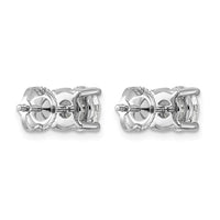 14kw 4ct Cert Lab Grown Dia VS+ F+ Comp Screwback Heavyweight Earrings