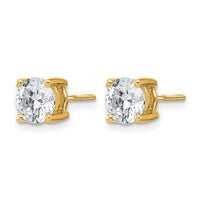 14ky 2ct Cert Lab Grown Dia VS/SI+ G+ Comp Screwback Hvywt Earrings
