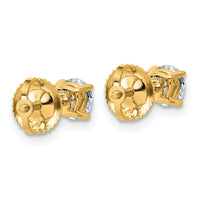 14ky 5/8ct Lab Grown Dia VS+ F+ Comp Lightweight Screwback Earrings