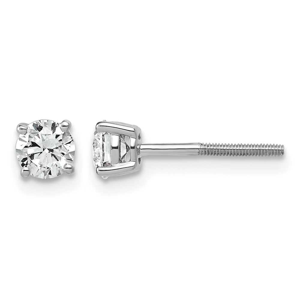 14kw 3/4ct Lab Grown Dia VS/SI+ G+ Comp Lightweight Screwback Earrings