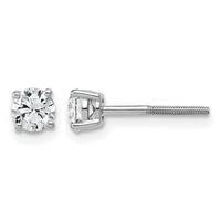 14kw 3/4ct Lab Grown Dia VS/SI+ G+ Comp Lightweight Screwback Earrings