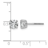 14kw 1 1/2ct Lab Grown Dia VS/SI+ G+ Comp Lightweight Screwback Earrings