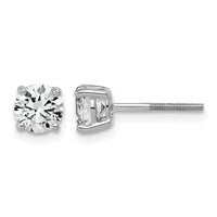 14kw 1 1/2ct Lab Grown Dia VS/SI+ G+ Comp Lightweight Screwback Earrings