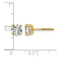 14ky 1 1/2ct Lab Grown Dia VS+ F+ Round Comp Ltwt Scrwbck Earrings
