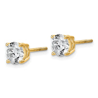 14ky 2ct Lab Grown Dia VS/SI+ G+ Comp Lightweight Screwback Earrings