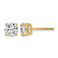 14ky 2ct Lab Grown Dia VS+ F+ Comp Lightweight Screwback Earrings
