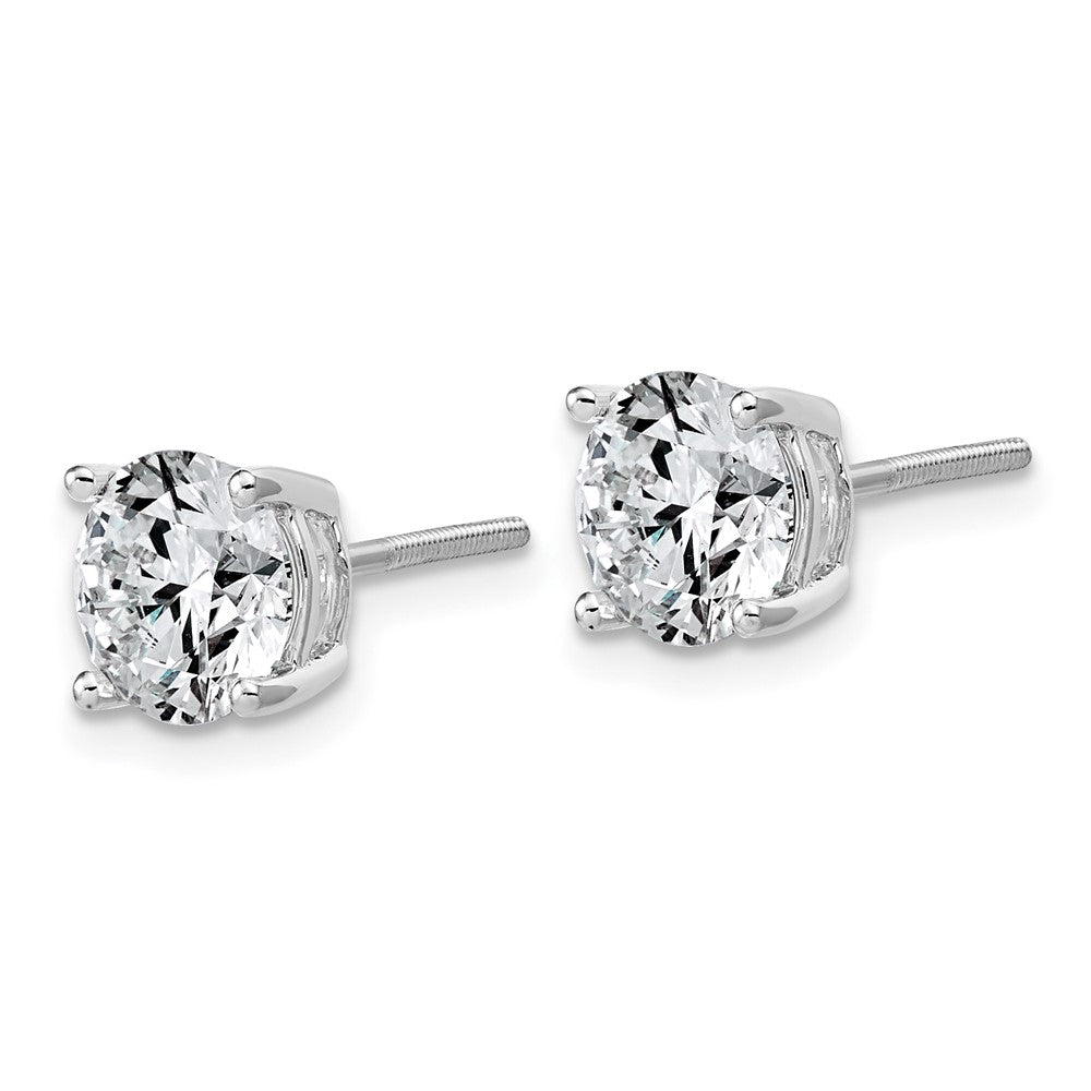 14kw 4ct Lab Grown Diamond VS/SI+ G+ Comp Lightweight Screwback Earrings