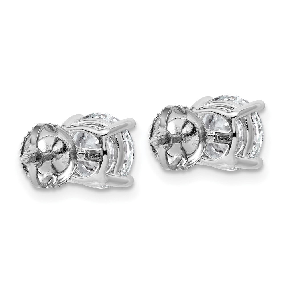14kw 4ct Lab Grown Diamond VS/SI+ G+ Comp Lightweight Screwback Earrings