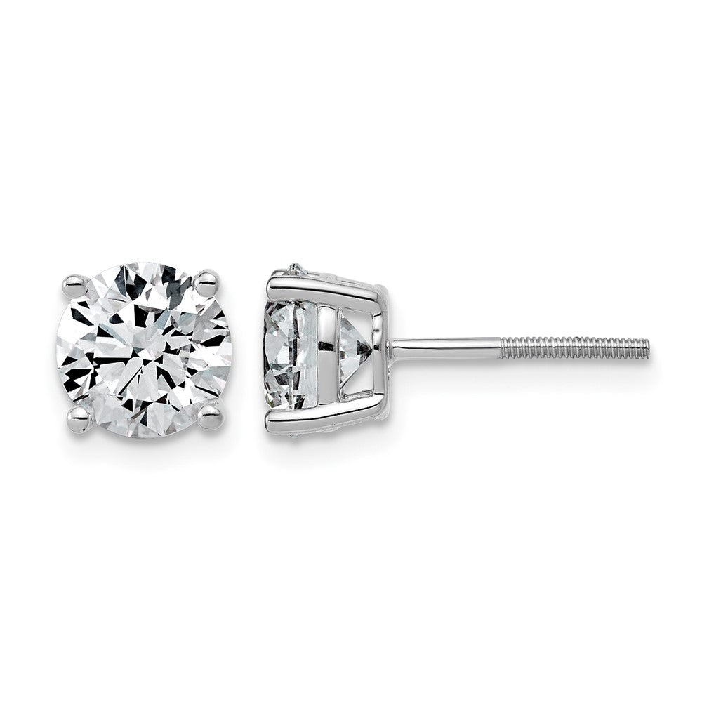 14kw 4ct Lab Grown Diamond VS/SI+ G+ Comp Lightweight Screwback Earrings