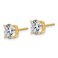 14ky 4ct Lab Grown Dia VS/SI+ G+ Comp Lightweight Screwback Earrings
