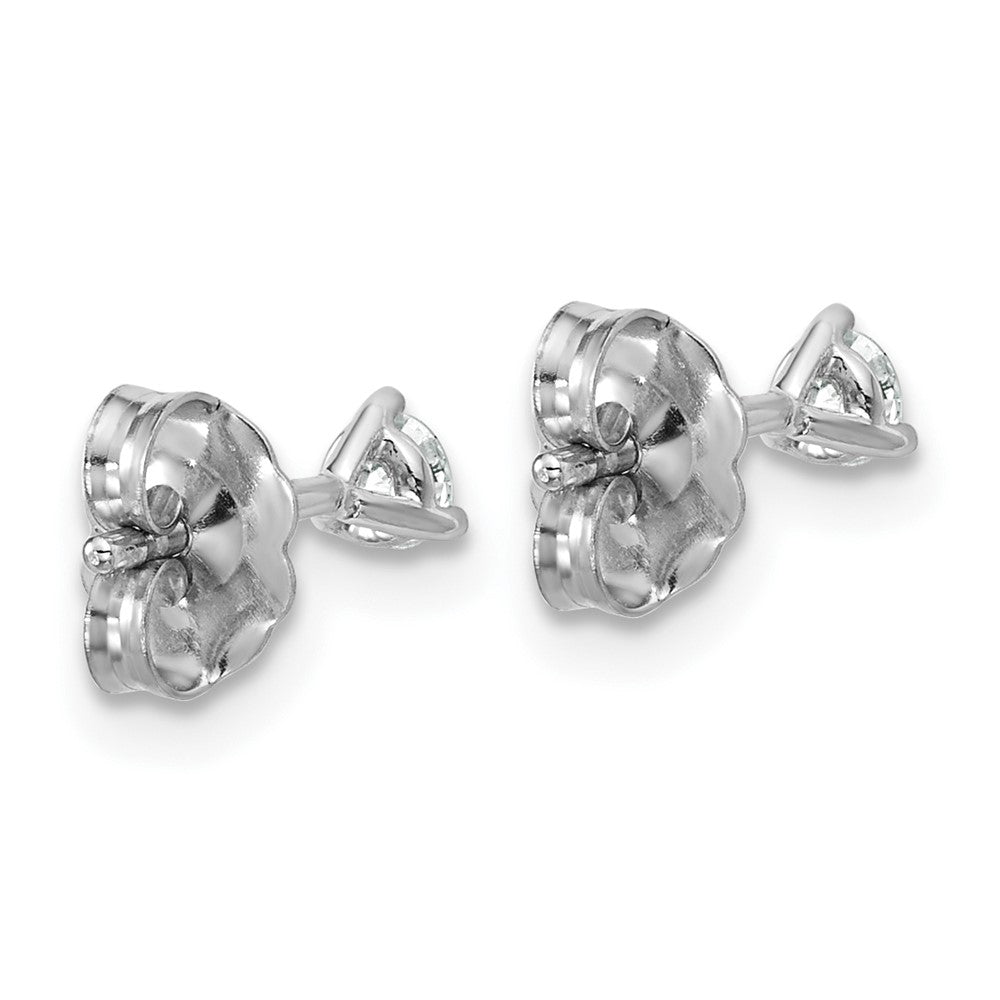 14kw 1/5ct Lab Grown Diamond VS+ F+ Round Comp Stud Earrings