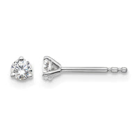 14kw 1/5ct Cert Lab Grown Diamond VS+ F+ Round Comp Stud Earrings