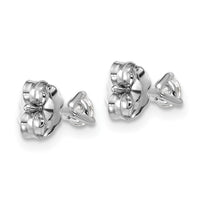 18kw 1/4ct Lab Grown Diamond VS+ F+ Round Complete Stud Earrings