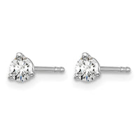 14kw 1/4ct Lab Grown Diamond VS+ F+ Round Comp Stud Earrings