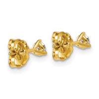 14ky 1/4ct Lab Grown Diamond VS+ F+ Round Comp Stud Earrings