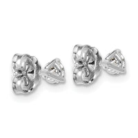 14kw 1/3ct Cert Lab Grown Diamond VS/SI+ G+ Round Comp Stud Earrings