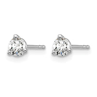 14kw 3/8ct Lab Grown Diamond VS/SI+ G+ Round Complete Stud Earrings