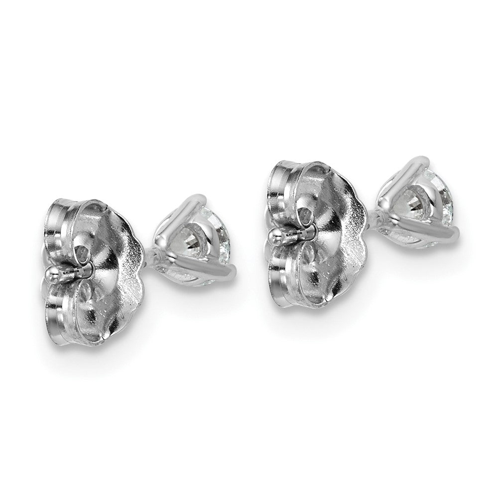 14kw 3/8ct Lab Grown Diamond VS/SI+ G+ Round Complete Stud Earrings