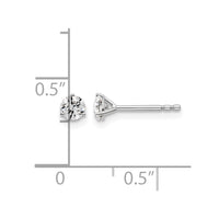 14kw 3/8ct Lab Grown Diamond VS/SI+ G+ Round Complete Stud Earrings
