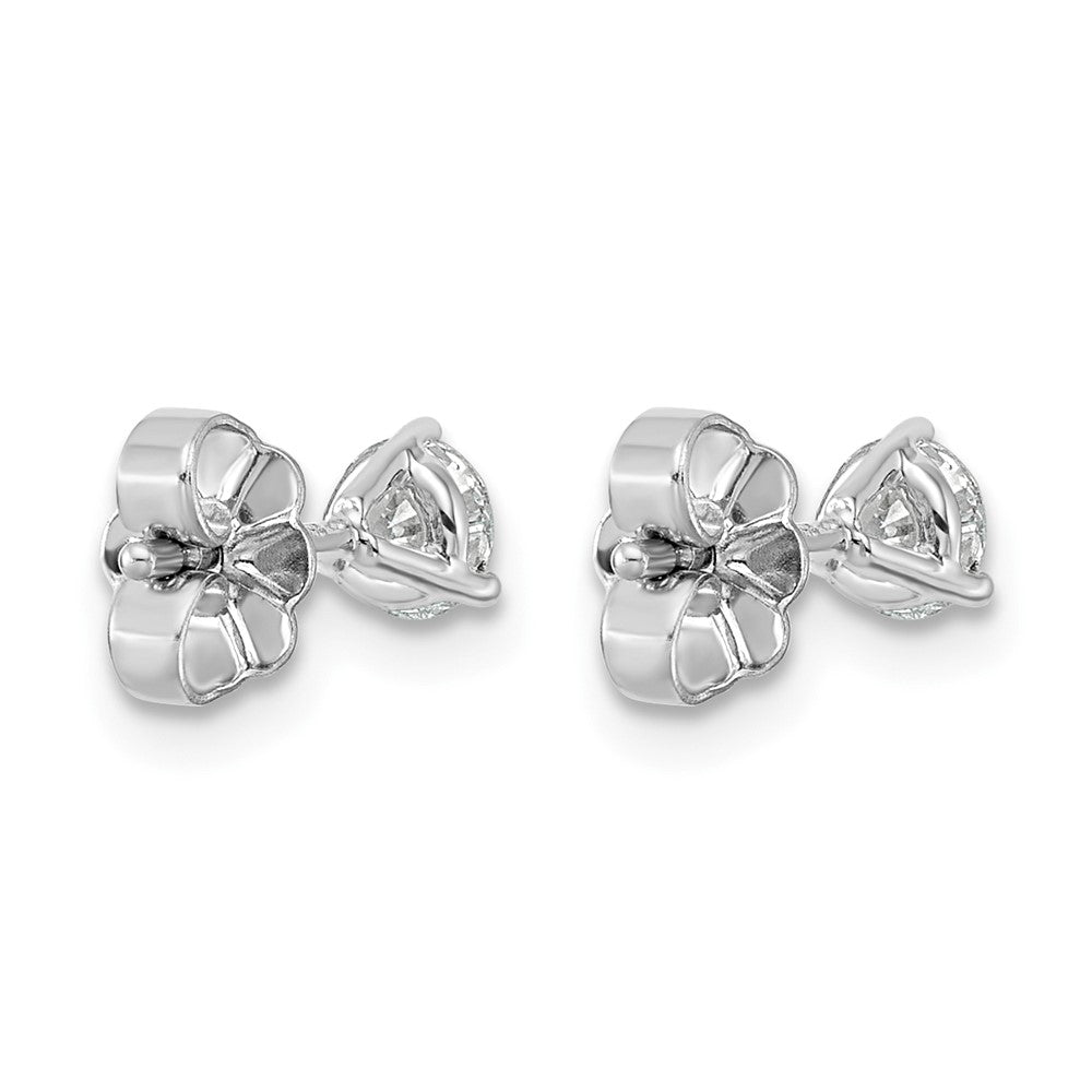 14kw 1/2ct Cert Lab Grown Diamond VS/SI+ G+ Round Comp Stud Earrings