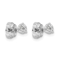 14kw 1/2ct Cert Lab Grown Diamond VS/SI+ G+ Round Comp Stud Earrings