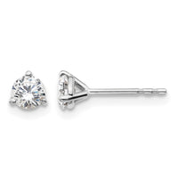 14kw 1/2ct Cert Lab Grown Diamond VS/SI+ G+ Round Comp Stud Earrings