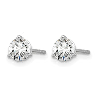 14kw 5/8ct Lab Grown Diamond VS/SI+ G+ Round Complete Stud Earrings
