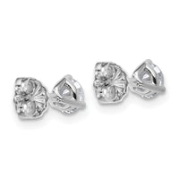 14kw 5/8ct Lab Grown Diamond VS+ F+ Round Complete Stud Earrings