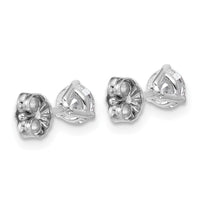 18kw 3/4ct Cert Lab Grown Diamond VS+ F+ Round Complete Stud Earrings