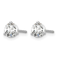 14kw 3/4ct Lab Grown Diamond VS/SI+ G+ Round Complete Stud Earrings