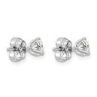 14kw 3/4ct Cert Lab Grown Diamond VS+ F+ Round Complete Stud Earrings