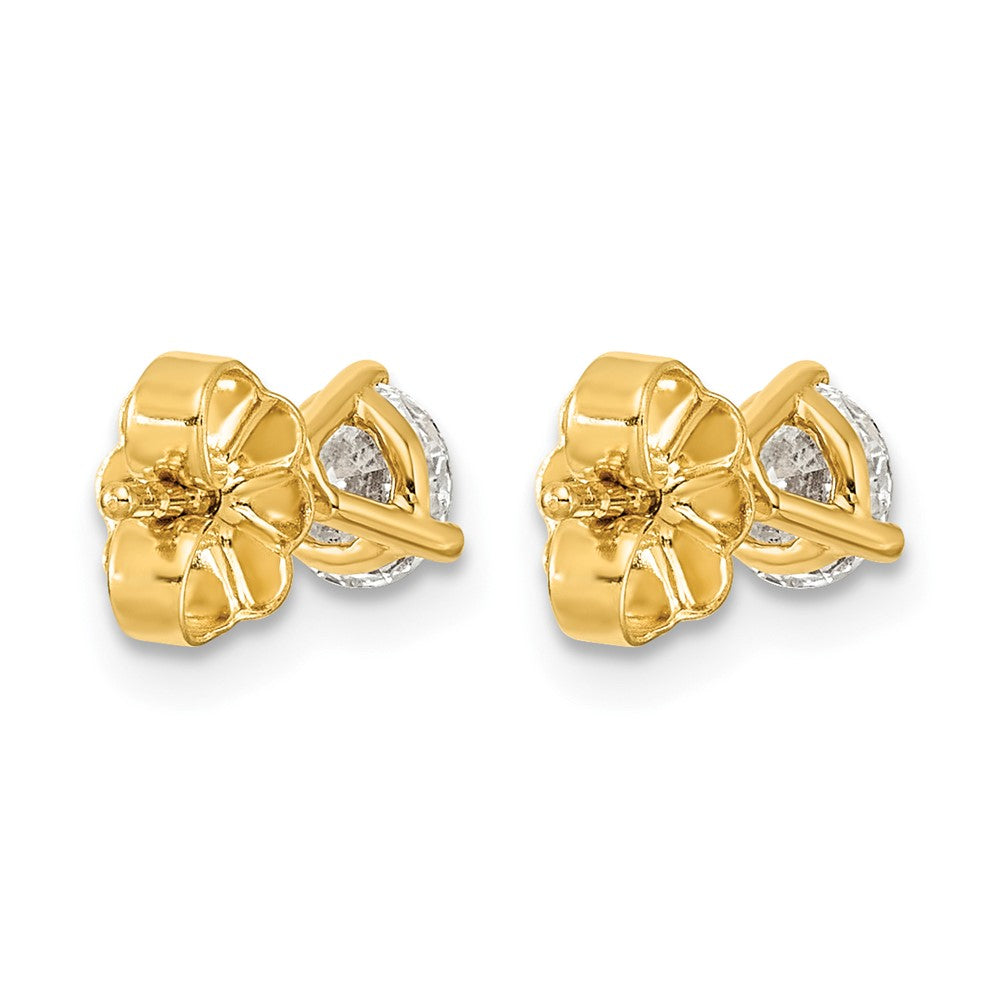 14ky 3/4ct Lab Grown Diamond VS/SI+ G+ Round Complete Stud Earrings
