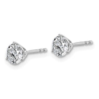 Platinum 1ct Cert Lab Grown Diamond VS+ F+ Round Comp Stud Earrings