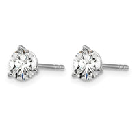 14kw 1ct Cert Lab Grown Diamond VS/SI+ G+ Round Complete Stud Earrings