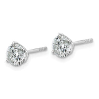 Platinum 1 1/2ct Lab Grown Dia VS+ F+ Round Comp Stud Earrings
