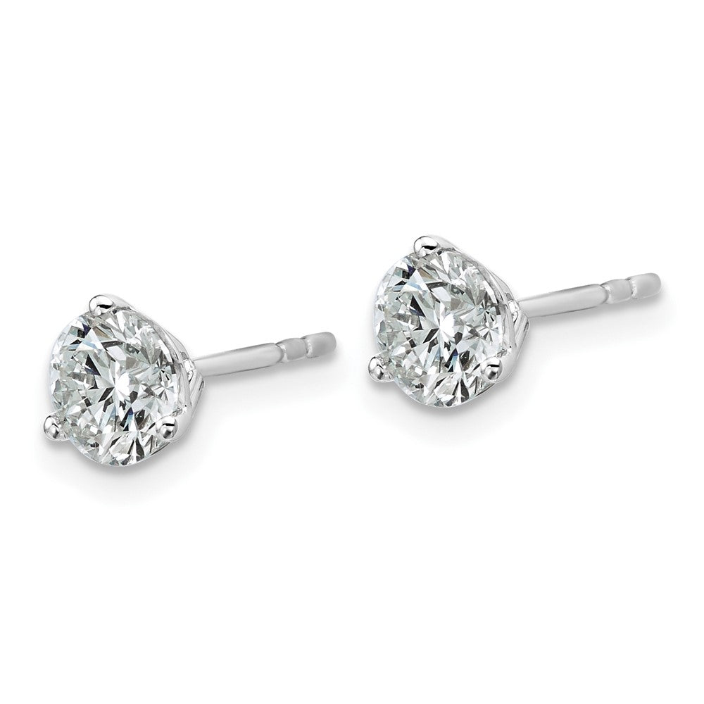 Platinum 1 1/2ct Cert Lab Grown Dia VS+ F+ Round Comp Stud Earrings