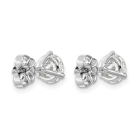 Platinum 1 1/2ct Lab Grown Dia VS+ F+ Round Comp Stud Earrings